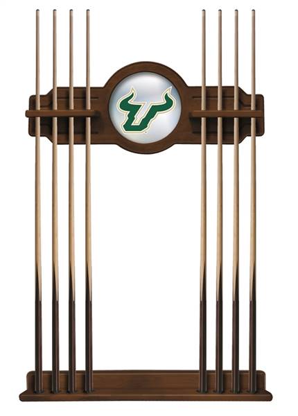 University of South Florida Solid Wood Cue Rack with a Chardonnay Finish