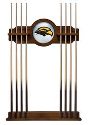 University of Southern Mississippi Solid Wood Cue Rack with a Chardonnay Finish