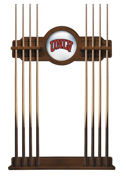 University of Nevada Las Vegas Solid Wood Cue Rack with a Chardonnay Finish