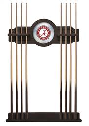 University of Alabama (Script A) Solid Wood Cue Rack with a English Tudor Finish