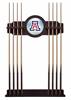 University of Arizona Solid Wood Cue Rack with a English Tudor Finish