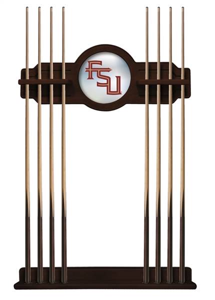 Florida State (Script) Solid Wood Cue Rack with a English Tudor Finish
