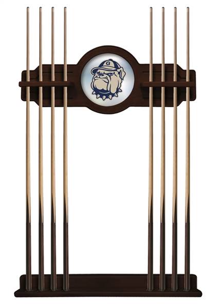 Georgetown University Solid Wood Cue Rack with a English Tudor Finish