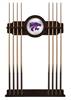 Kansas State University Solid Wood Cue Rack with a English Tudor Finish