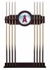 Los Angeles Angels Solid Wood Cue Rack with a English Tudor Finish