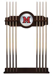 Miami University (OH) Solid Wood Cue Rack with a English Tudor Finish