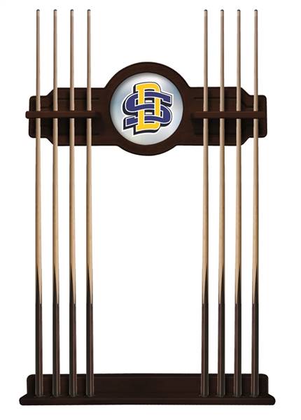 South Dakota State University Solid Wood Cue Rack with a English Tudor Finish