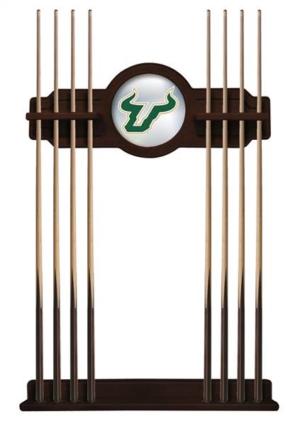 University of South Florida Solid Wood Cue Rack with a English Tudor Finish