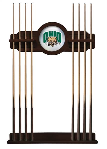 Ohio University Solid Wood Cue Rack with a English Tudor Finish