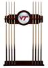 Virginia Tech University Solid Wood Cue Rack with a English Tudor Finish