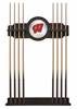 University of Wisconsin (W) Solid Wood Cue Rack with a English Tudor Finish