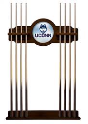 University of Connecticut Solid Wood Cue Rack with a Navajo Finish