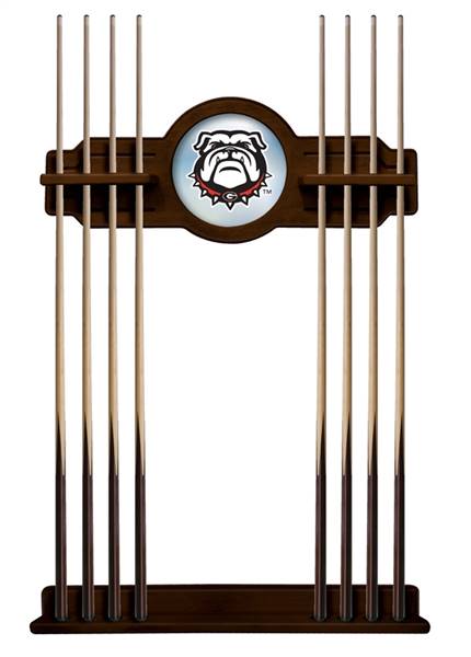 University of Georgia (Bulldog) Solid Wood Cue Rack with a Navajo Finish