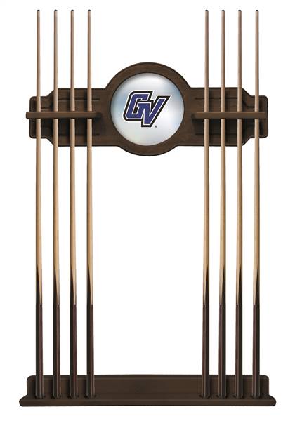 Grand Valley State University Solid Wood Cue Rack with a Navajo Finish