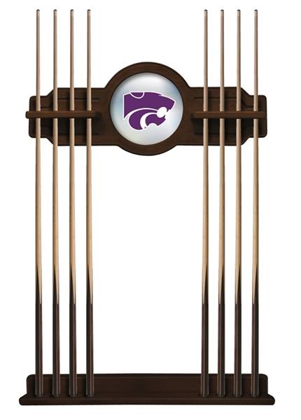 Kansas State University Solid Wood Cue Rack with a Navajo Finish