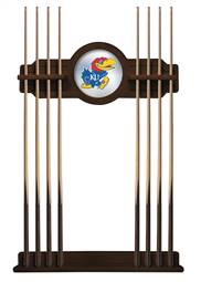 University of Kansas Solid Wood Cue Rack with a Navajo Finish