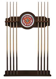 University of Louisiana at Lafayette Solid Wood Cue Rack with a Navajo Finish