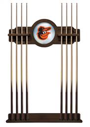 Baltimore Orioles Solid Wood Cue Rack with a Navajo Finish