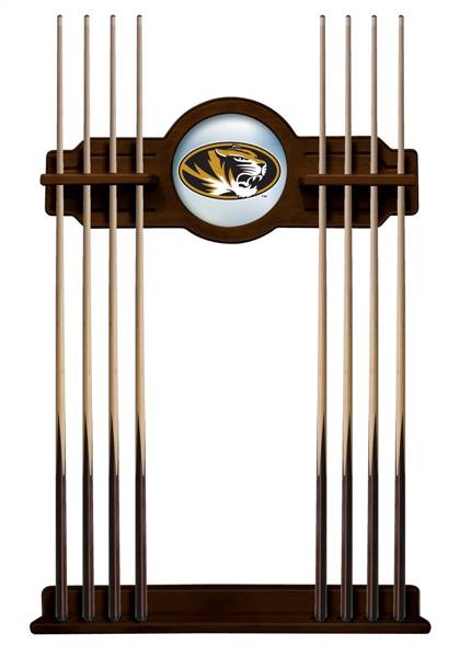 University of Missouri Solid Wood Cue Rack with a Navajo Finish