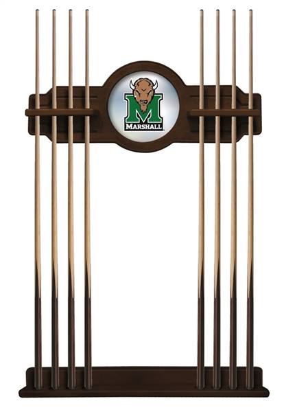 Marshall University Solid Wood Cue Rack with a Navajo Finish