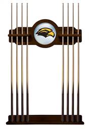 University of Southern Mississippi Solid Wood Cue Rack with a Navajo Finish