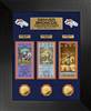 Denver Broncos Super Bowl Champions Deluxe Gold Coin & Ticket Collection  