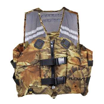 Flowt Angler Fishing Mesh Life Vests - Camouflage - Camo - L/XL