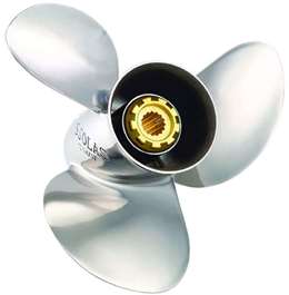 Solas 4331-119-10 New Saturn Stainless Steel 3-Blade Johnson-Evinrude Propeller