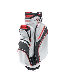 BagBoy Chiller Cart Golf Bag White/Charcoal/Red