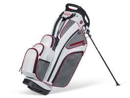 BagBoy Chiller Hybrid Stand Golf Bag White/Charcoal/Red