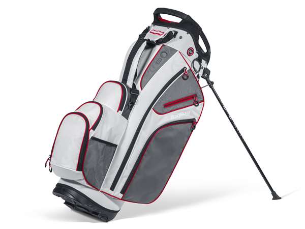 BagBoy Chiller Hybrid Stand Golf Bag White/Charcoal/Red