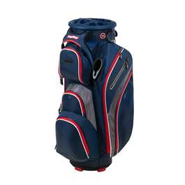 BagBoy Revolver XP Golf Cart Bag - Navy/Charcoal/Red  