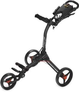 BagBoy Compact 3 Golf Club Push Cart Matte Black/Red