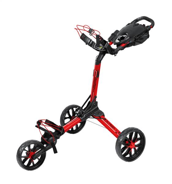 BagBoy Nitron Auto-Open Golf Bag Push Cart Nitron Red/Black