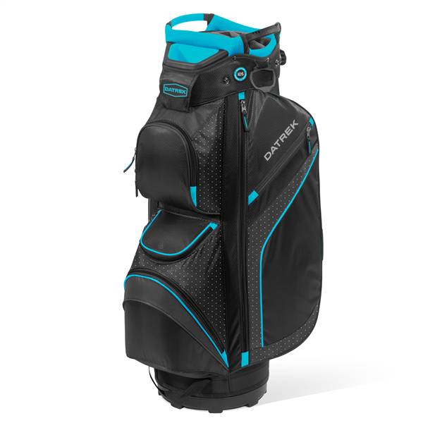 Datrek DG Lite II Cart Golf Bag Black/Turquoise/White Dots