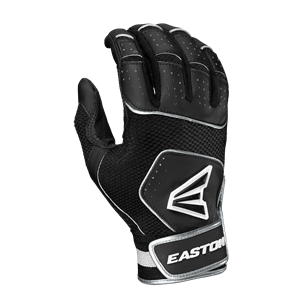 Easton Youth Walk-Off Nx Batting Gloves - Black/Black