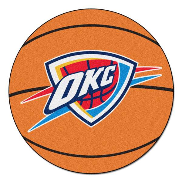 Oklahoma City Thunder Thunder Basketball Mat