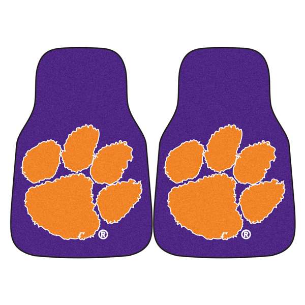 Clemson University Tigers 2-pc Carpet Car Mat Set