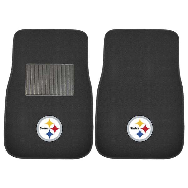 Pittsburgh Steelers Steelers 2-pc Embroidered Car Mat Set