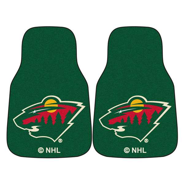 Minnesota Wild Wild 2-pc Carpet Car Mat Set