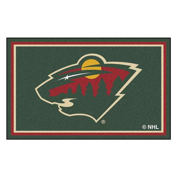 Minnesota Wild Wild 4x6 Rug