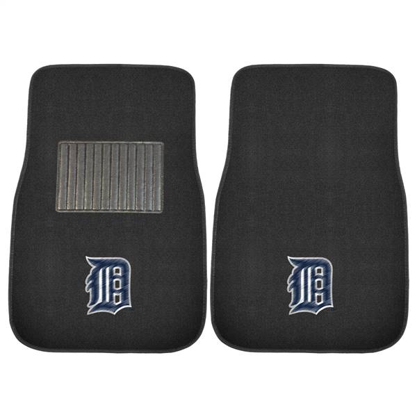 Detroit Tigers Tigers 2-pc Embroidered Car Mat Set