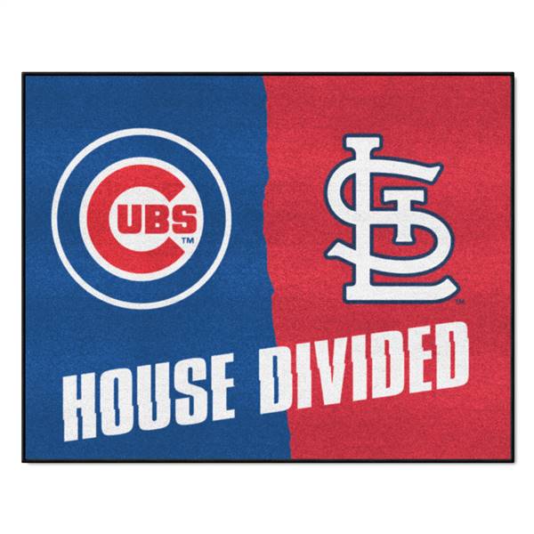 MLB House Divided - Cubs / Cardinals House Divided House Divided Mat