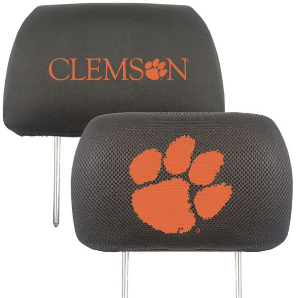 Clemson University Tigers Head Rest Cover