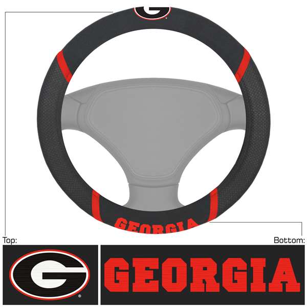 University of Georgia Bulldogs Steering Wheel Cover