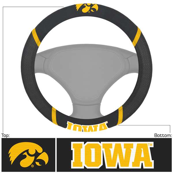 University of Iowa Hawkeyes Steering Wheel Cover