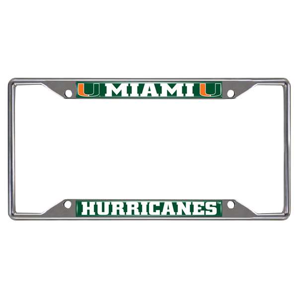 University of Miami Hurricanes License Plate Frame