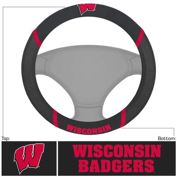 University of Wisconsin Badgers Steering Wheel Cover