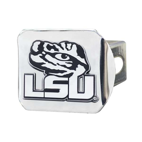 Louisiana State University Tigers Hitch Cover - Chrome