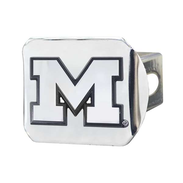 University of Michigan Wolverines Hitch Cover - Chrome